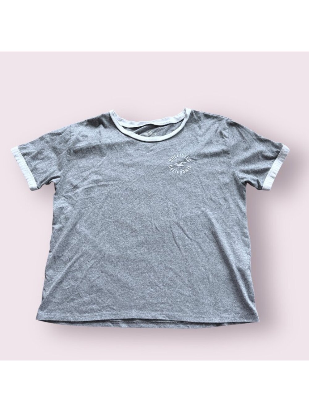 Women’s Hollister California Gray Ringer Tee size small